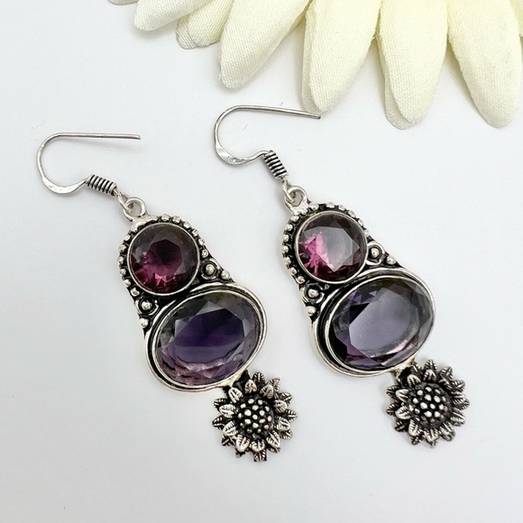 AMETHYST EARRINGS - Picture 7 of 11